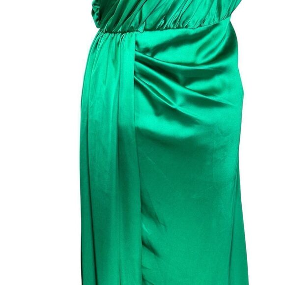 Mac Duggal Emerald Draped Maxi Dress - Picture 9 of 13